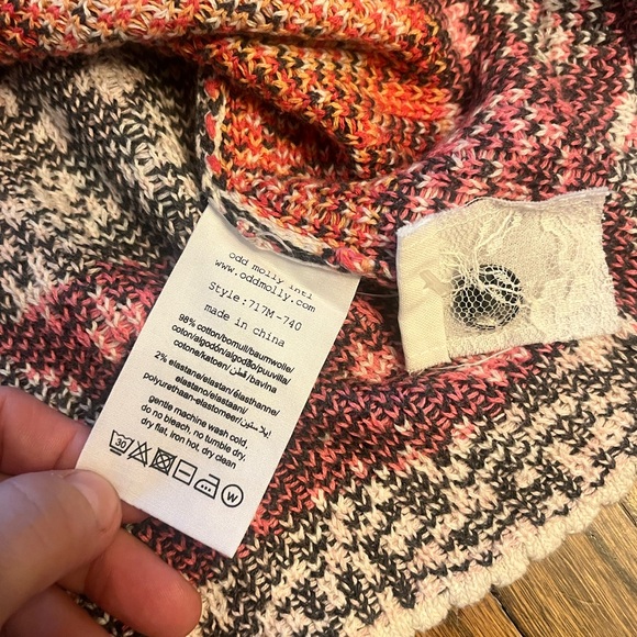 Odd Molly Rose and Butterfly Off White Cardigan - Picture 10 of 16